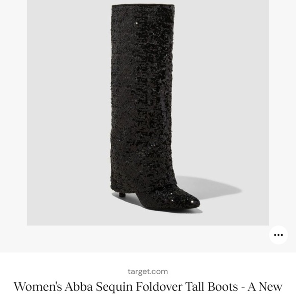 Target Shoes - Fold-over sequin boots